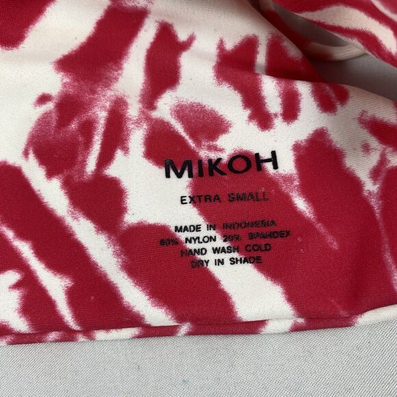 Mikoh Size XS Extra Small Swimsuit Bikini Tops Camo Colorful Print Pattern - Picture 3 of 3